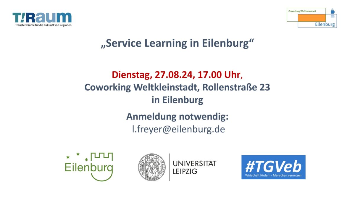 Einladung zur Veranstaltung „Service Learning in Eilenburg“